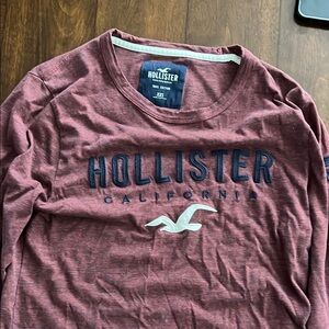 Hollister Burgundy Logo Tee